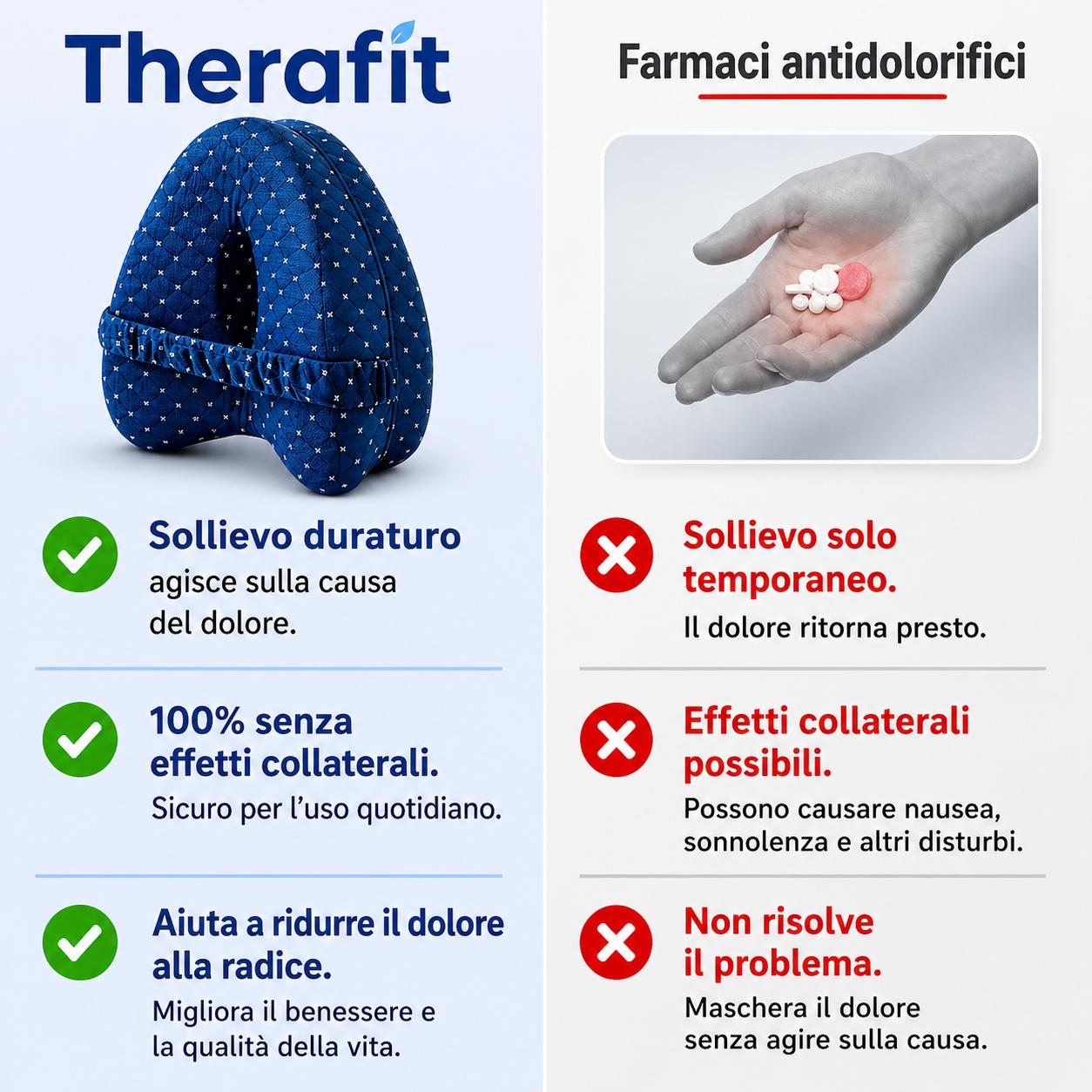 OrthoRest™ Cuscino Ortopedico — Allevia dolori a schiena, anche e nervo sciatico
