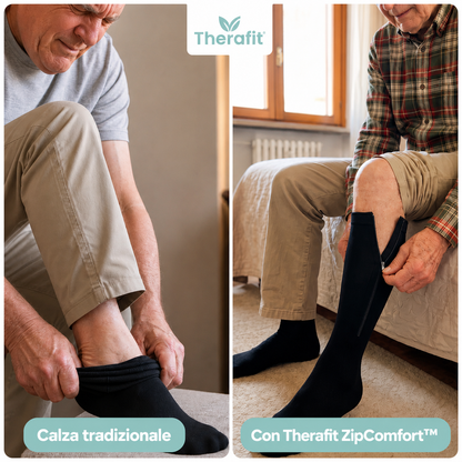Therafit ZipComfort™ – Calze a Compressione con Cerniera